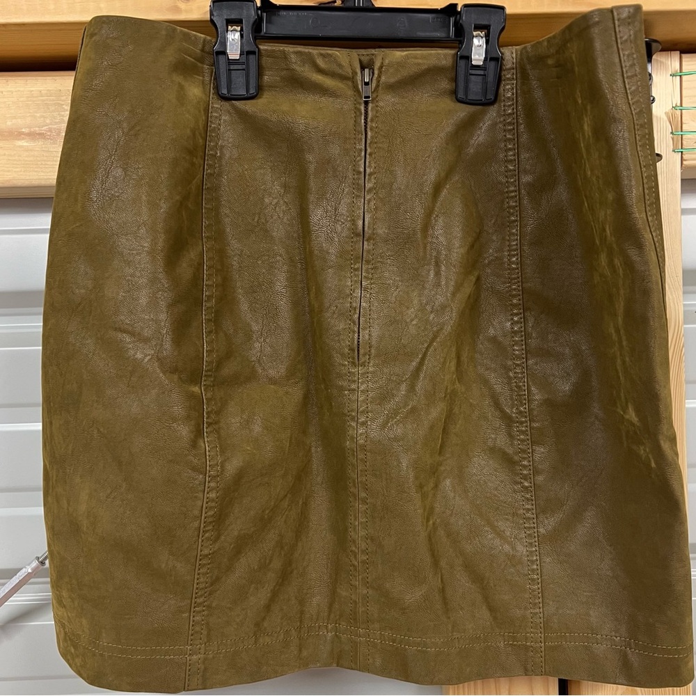 Free People suede leather skirt women’s size 12 - Picture 3 of 5